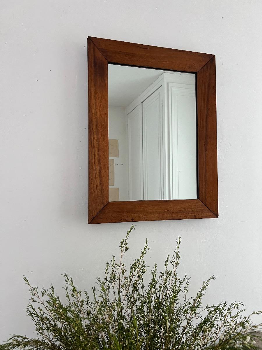 Miroir mercure XIXème noyer