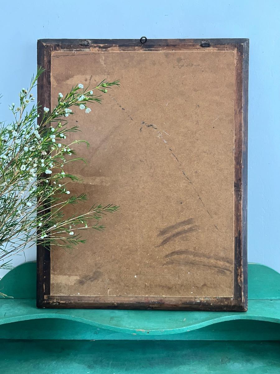 Miroir mercure XIXème noyer