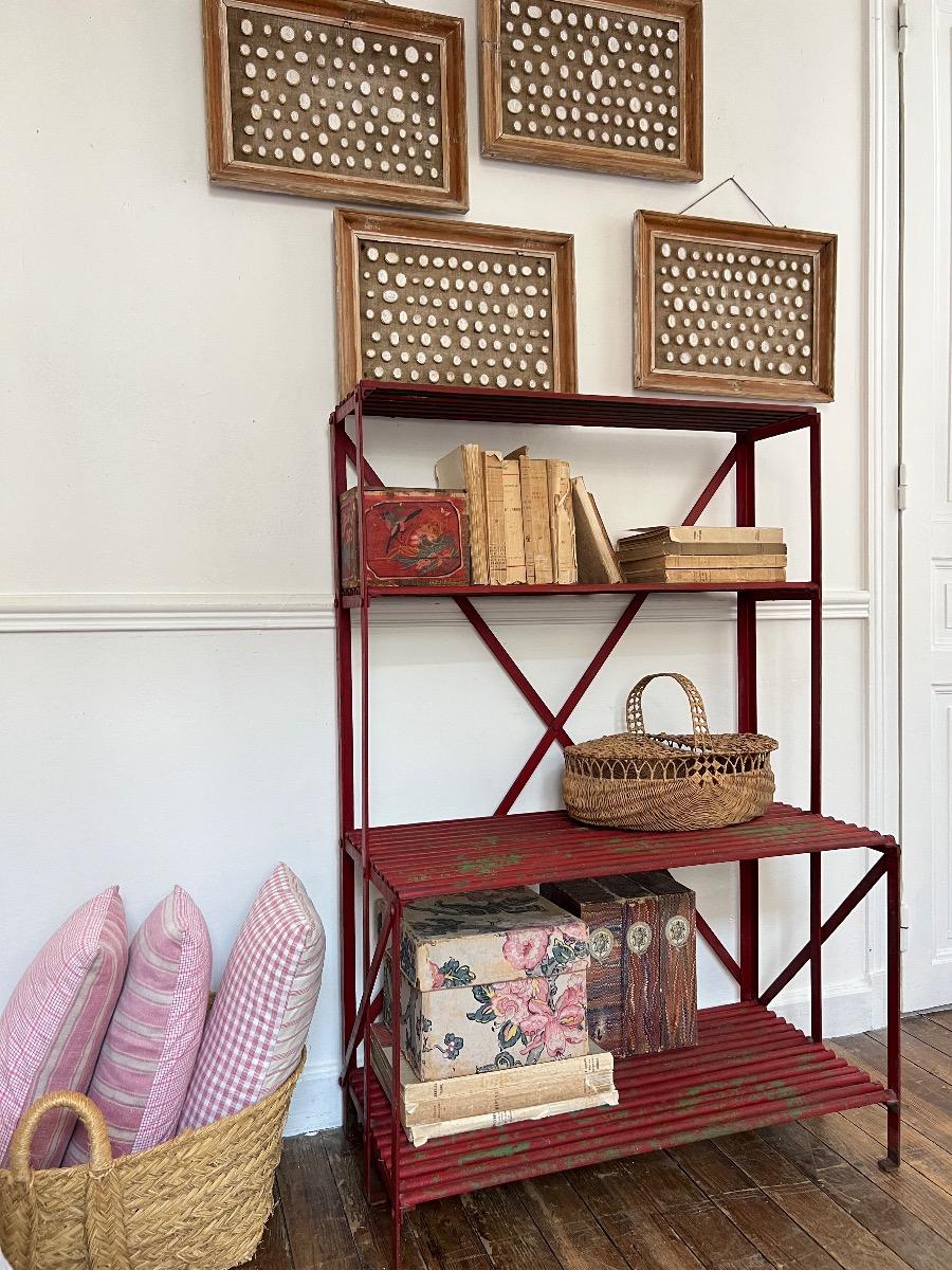 Étagère métal patine d’origine 1940