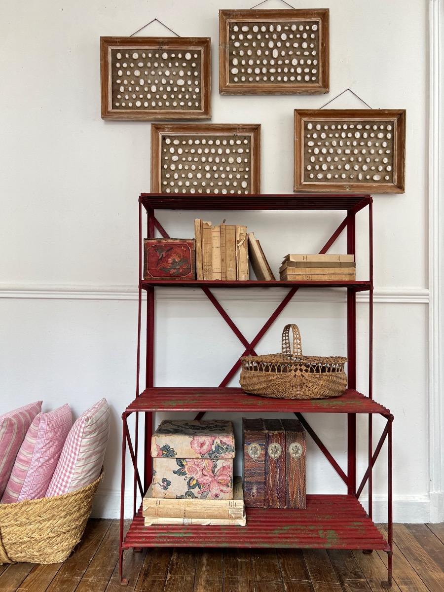 Étagère métal patine d’origine 1940