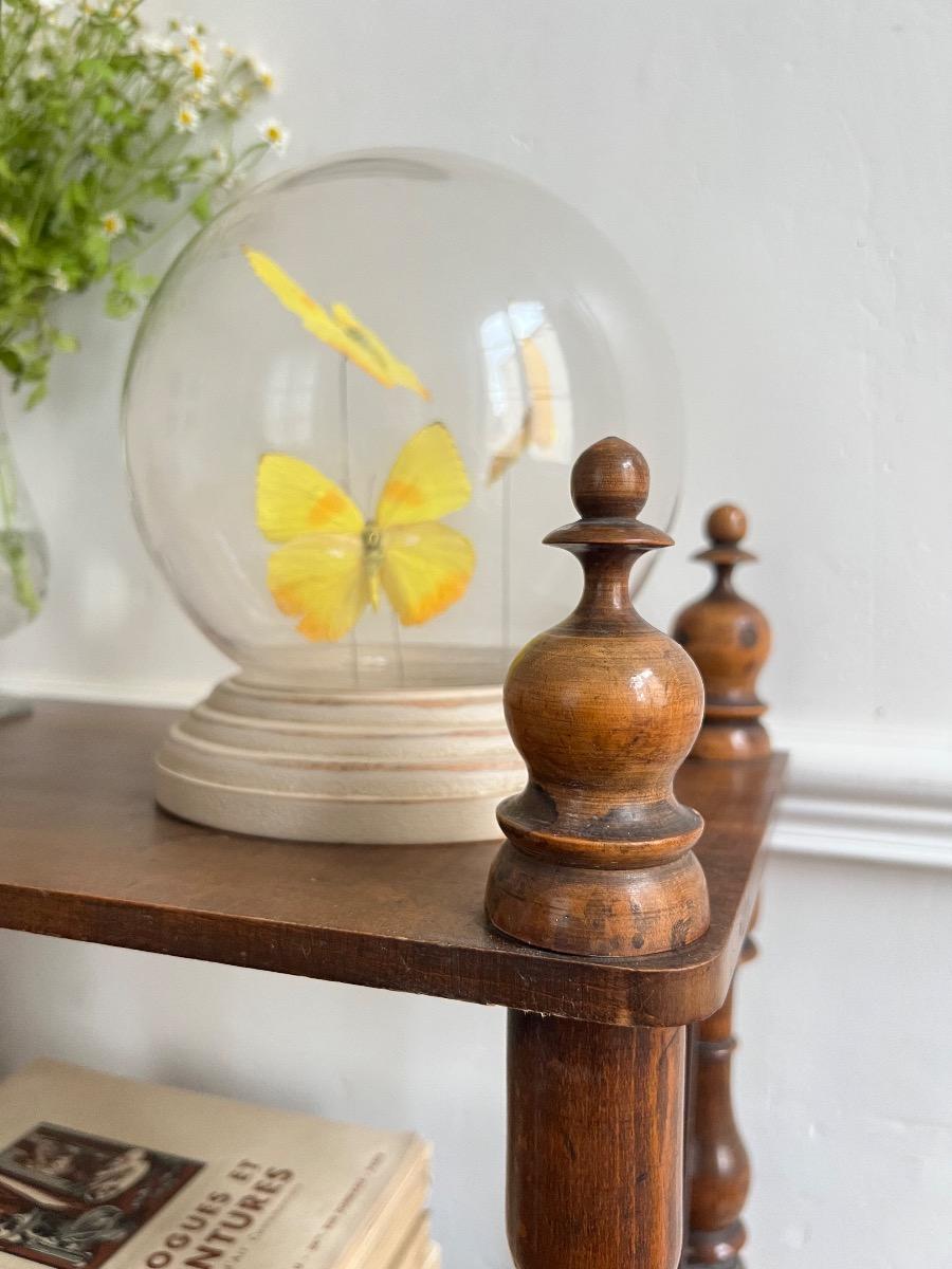 Étagère XIXème bois tourné et métal