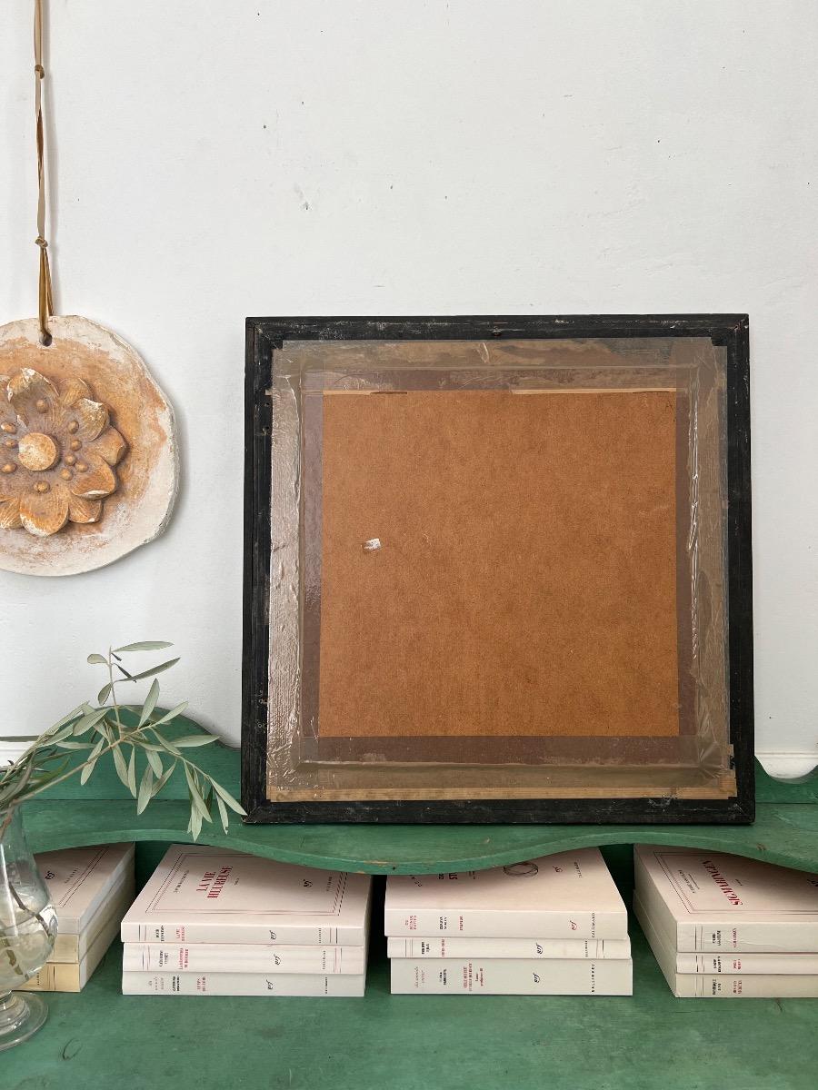 Tableau huile sur panneau baguette NIII