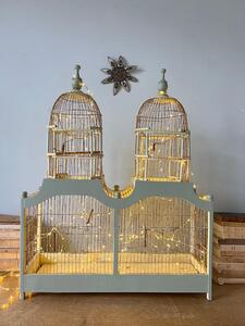 Cage double-dôme métal bois 1900