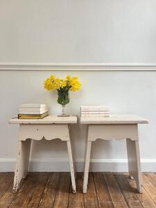 Paire de chevets bois peint 1940