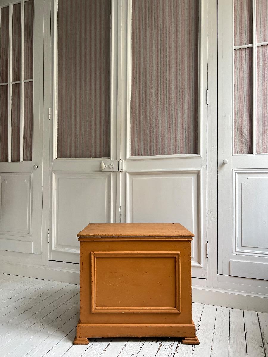 Coffre XIXème panneauté 