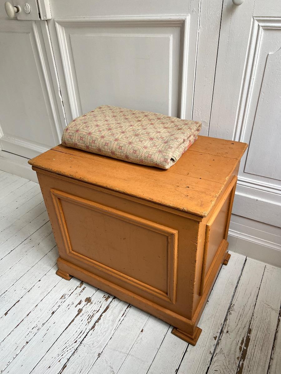 Coffre XIXème panneauté 