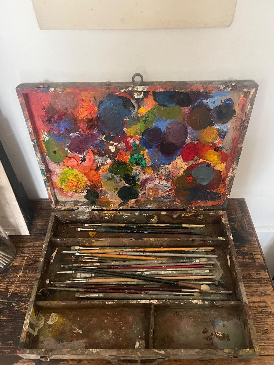 Boîte à couleurs peintre 1940
