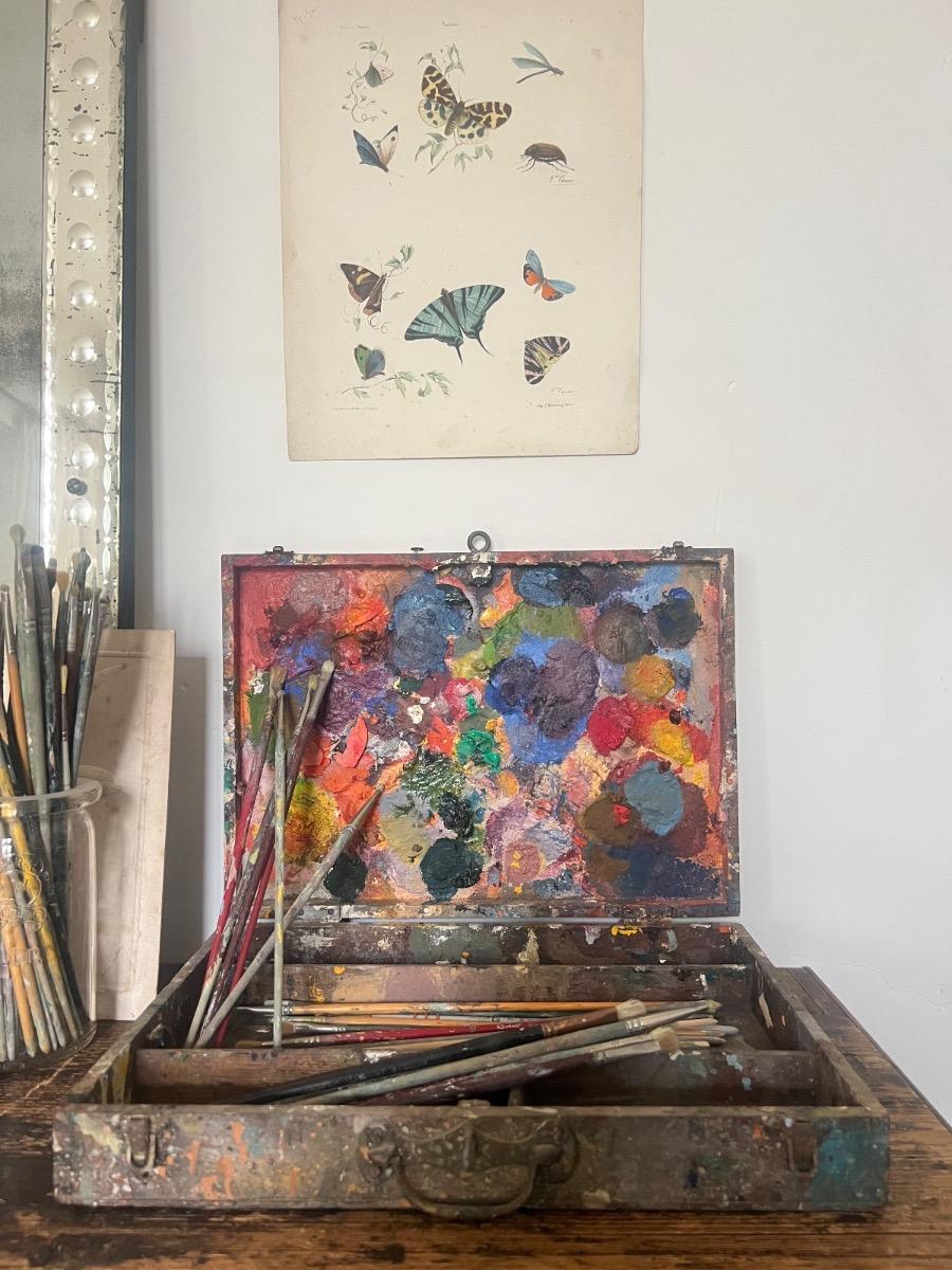 Boîte à couleurs peintre 1940