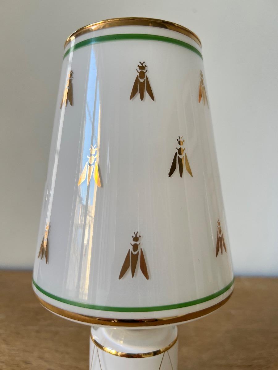 Paire de lampes opaline 1950