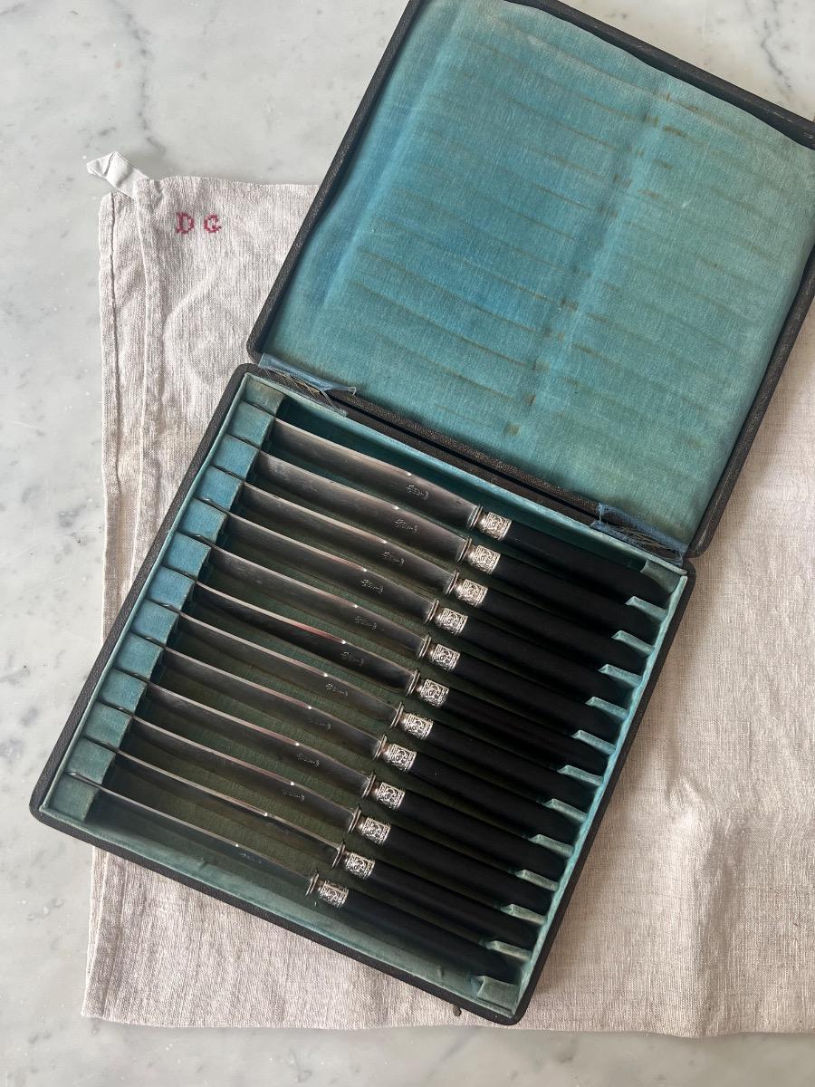 Service 12 couteaux XIXème