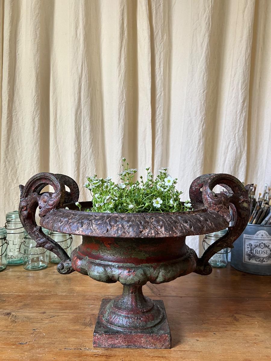 Vase de jardin Chambord fonte XIXème