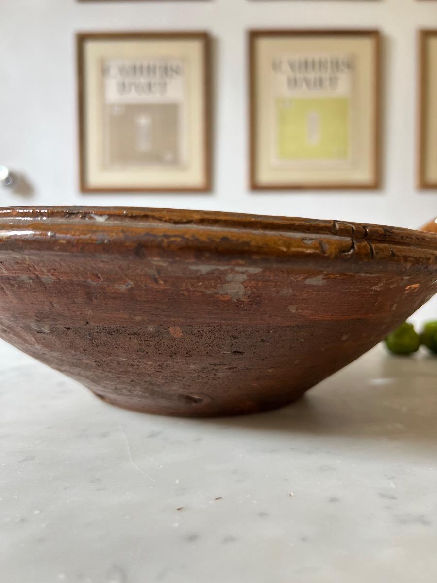 Égouttoir terre vernissée 1900