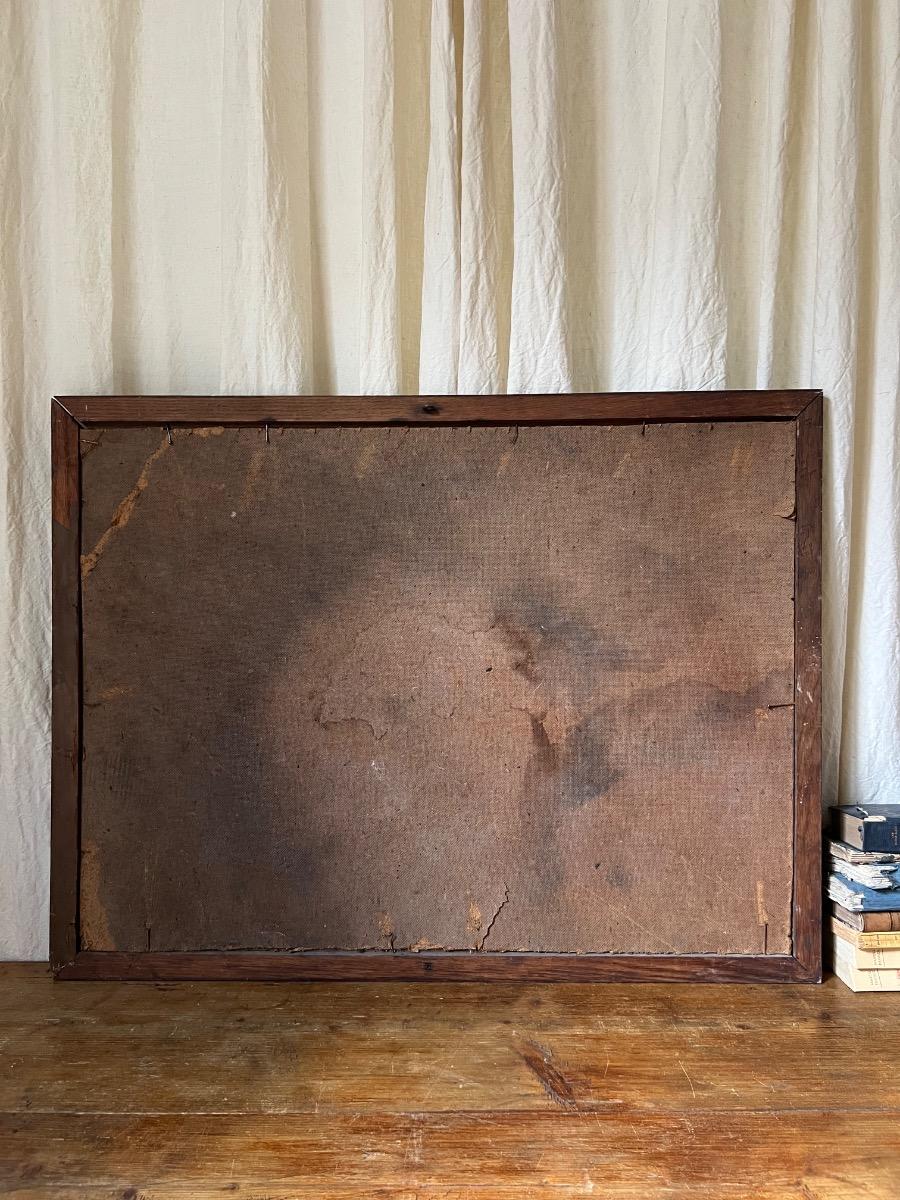 Tableau huile sur panneau 1920