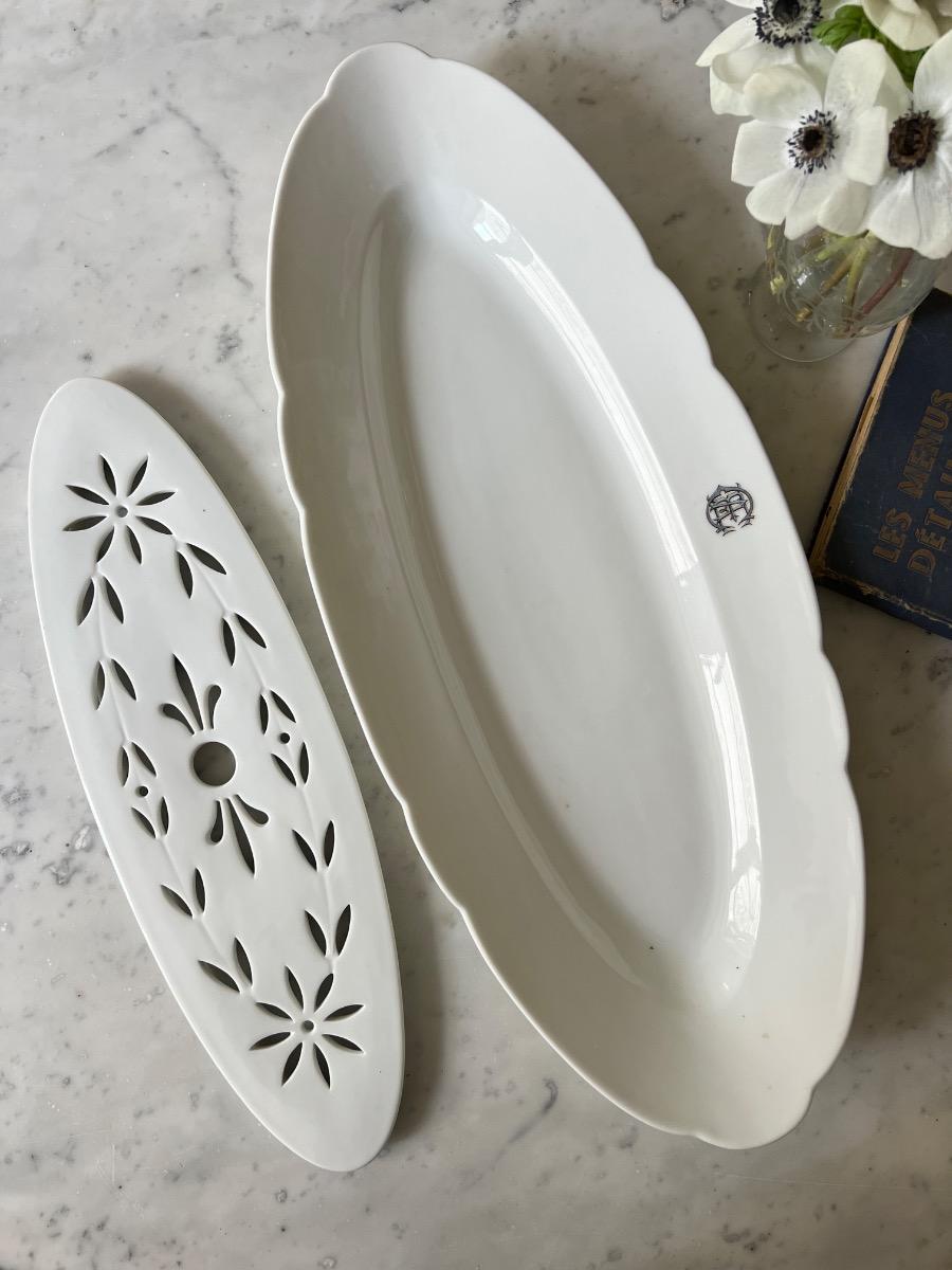 Grand plat à poisson XIXème