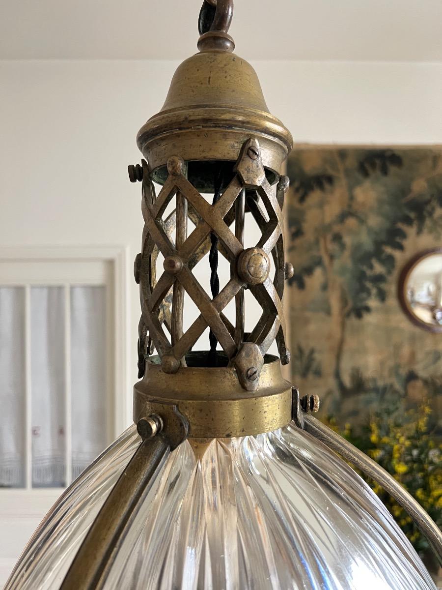 Suspension bronze et Holophane 1920