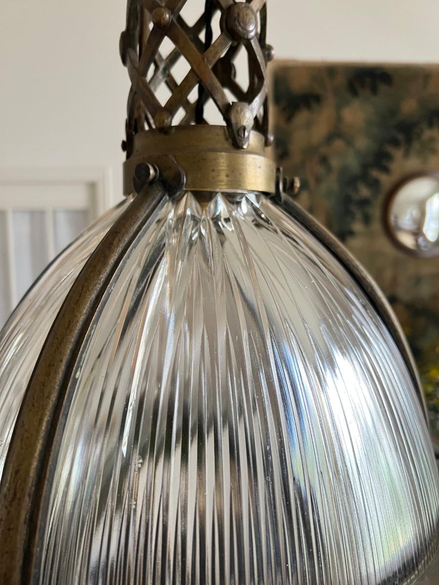 Suspension bronze et Holophane 1920