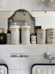 Paire de pots d’apothicaire porcelaine 1900