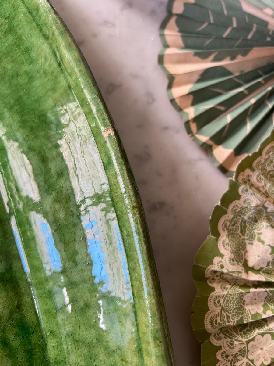 Grand plat oblong céramique Biot 1960