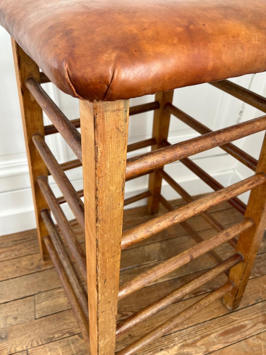 Agrès de gymnastique cuir 1950