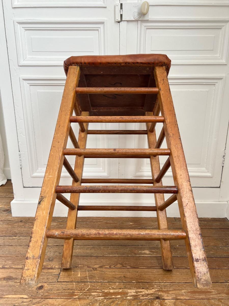 Agrès de gymnastique cuir 1950