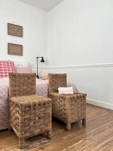 Paire de chaises corde tressée 1960