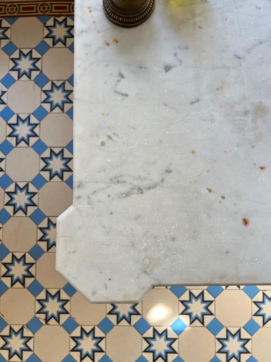 Table jardin XIXème marbre