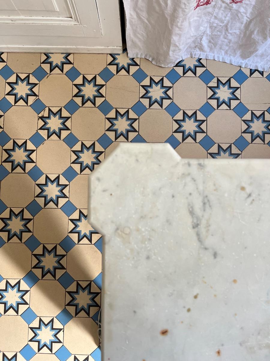 Table jardin XIXème marbre