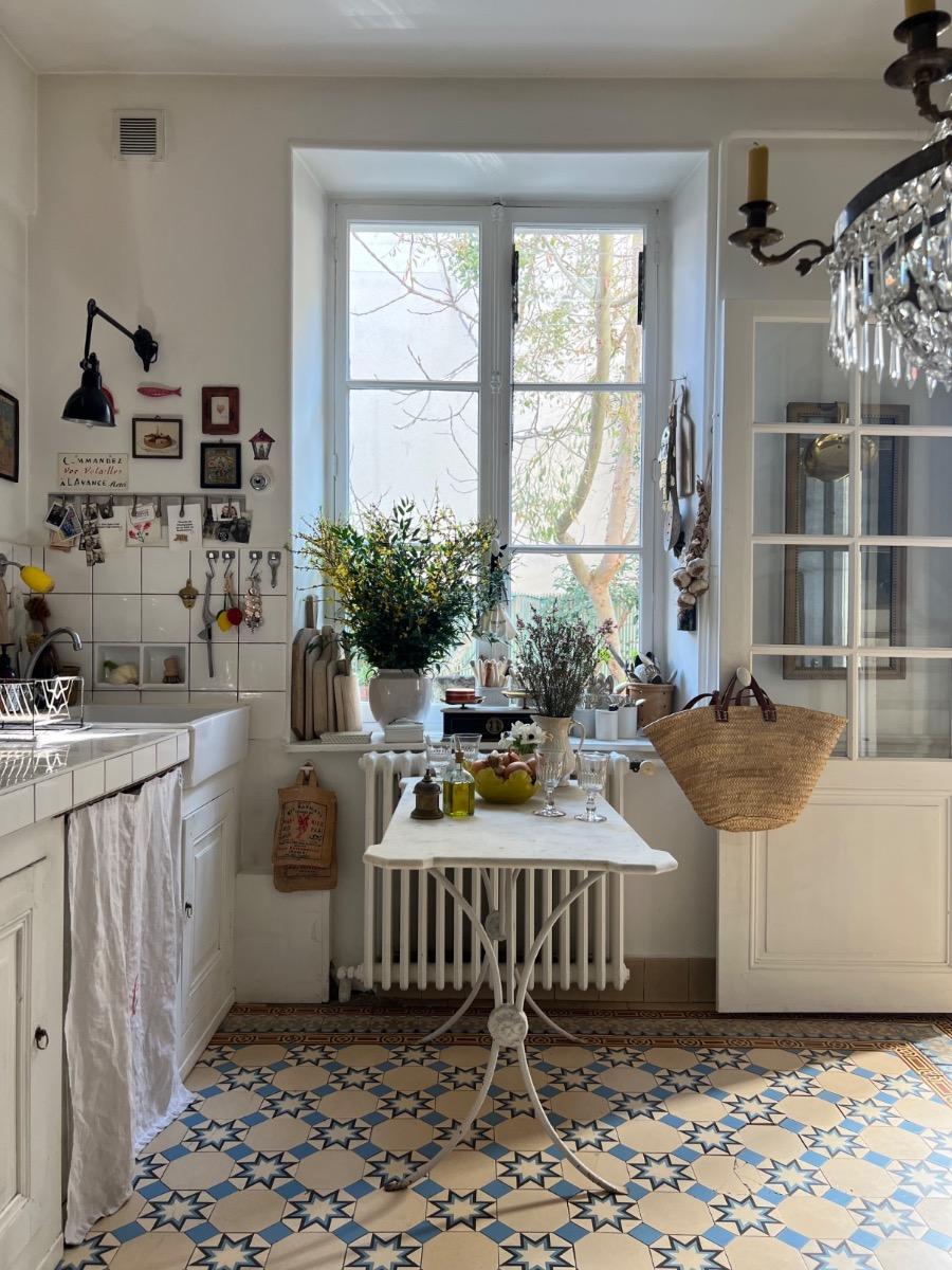 Table jardin XIXème marbre