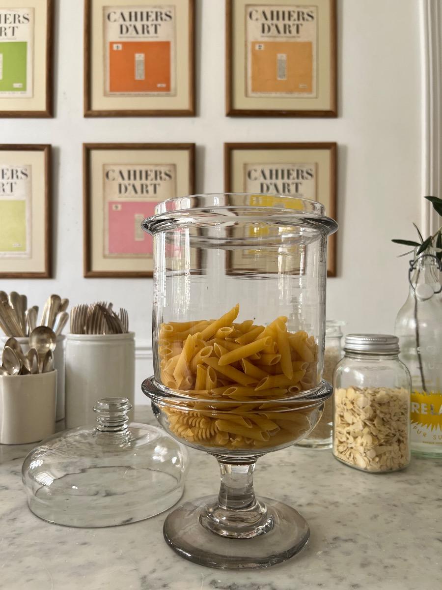 Pot d’apothicaire XIXème verre soufflé 