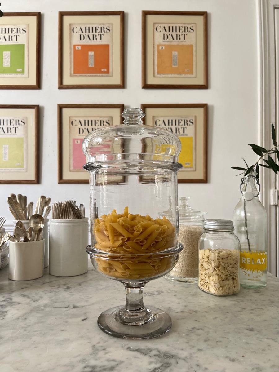 Pot d’apothicaire XIXème verre soufflé 