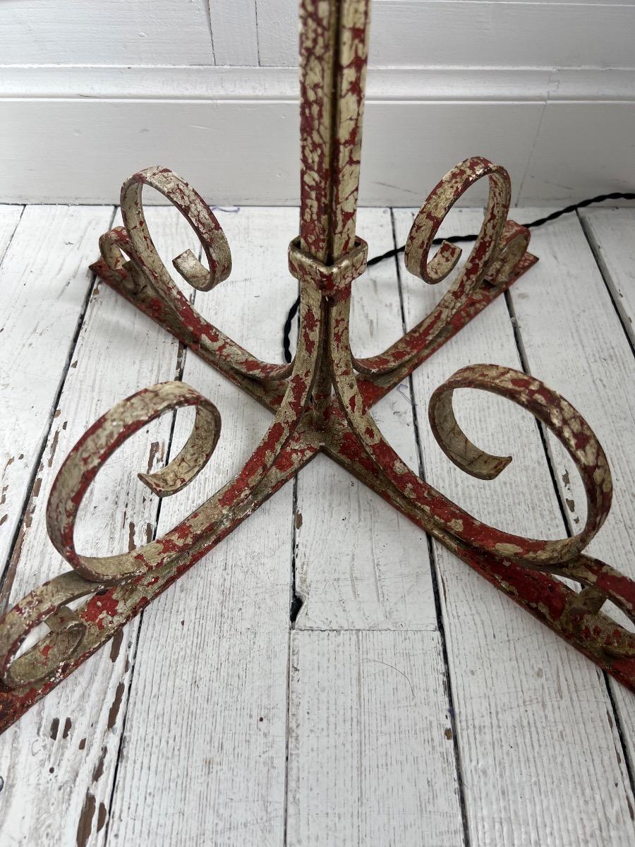 Lampe de parquet fer forgé 1940