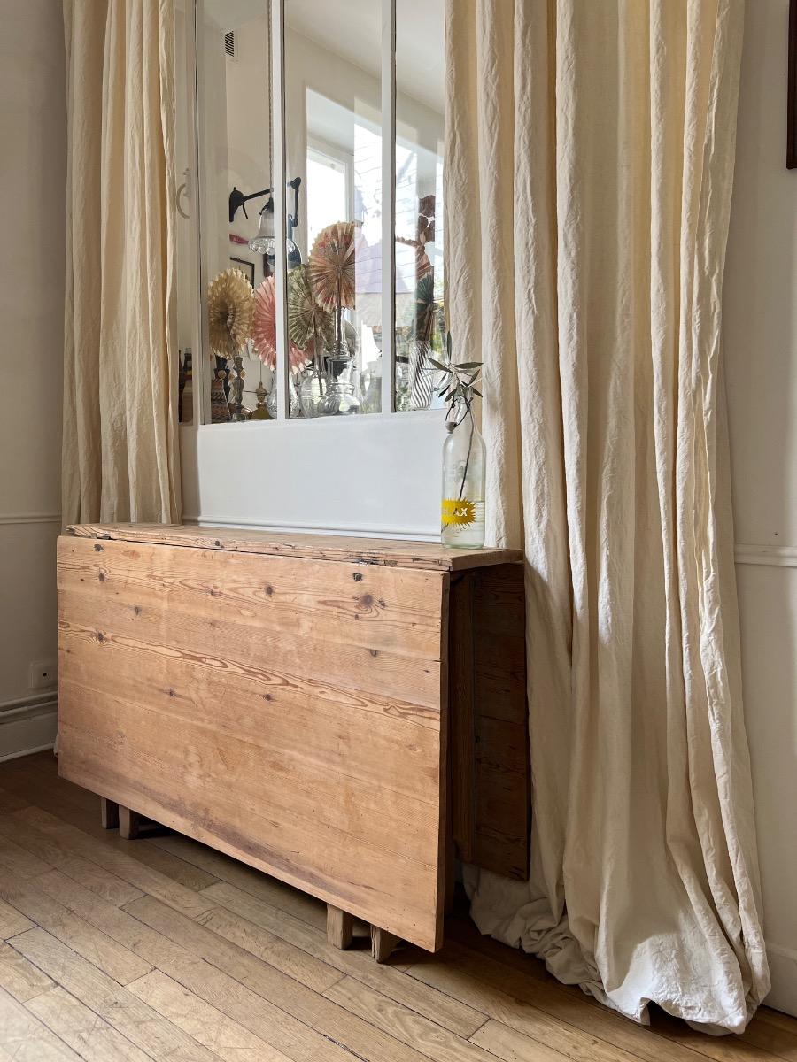 Table gateleg XIXème sapin