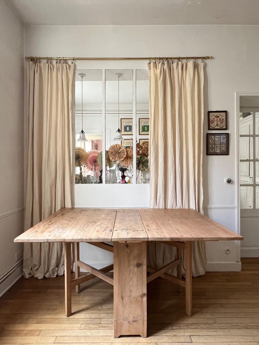 Table gateleg XIXème sapin