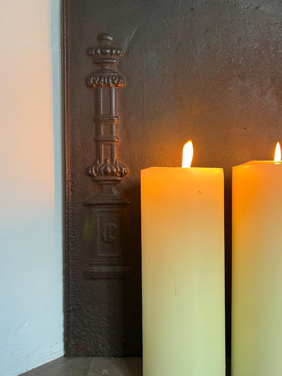 Plaque cheminée XVIIIème fonte