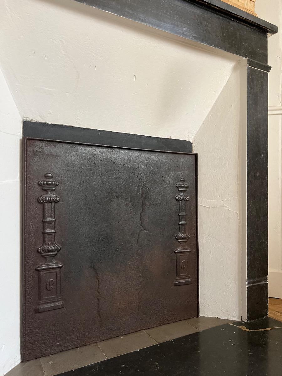 Plaque cheminée XVIIIème fonte