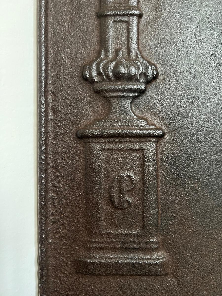 Plaque cheminée XVIIIème fonte