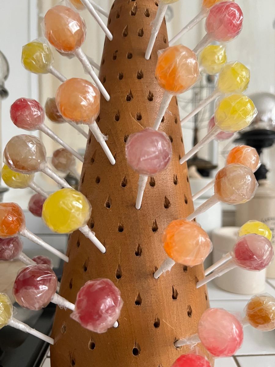 Grand présentoir à sucettes 1960