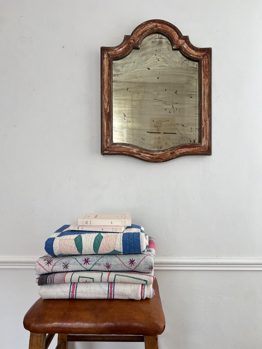Miroir XIXème tain fané