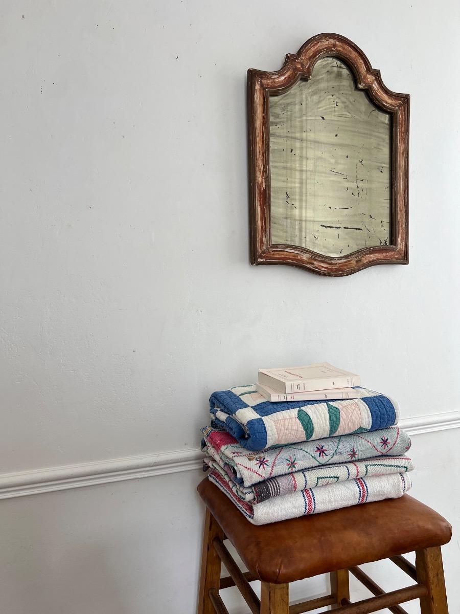 Miroir XIXème tain fané