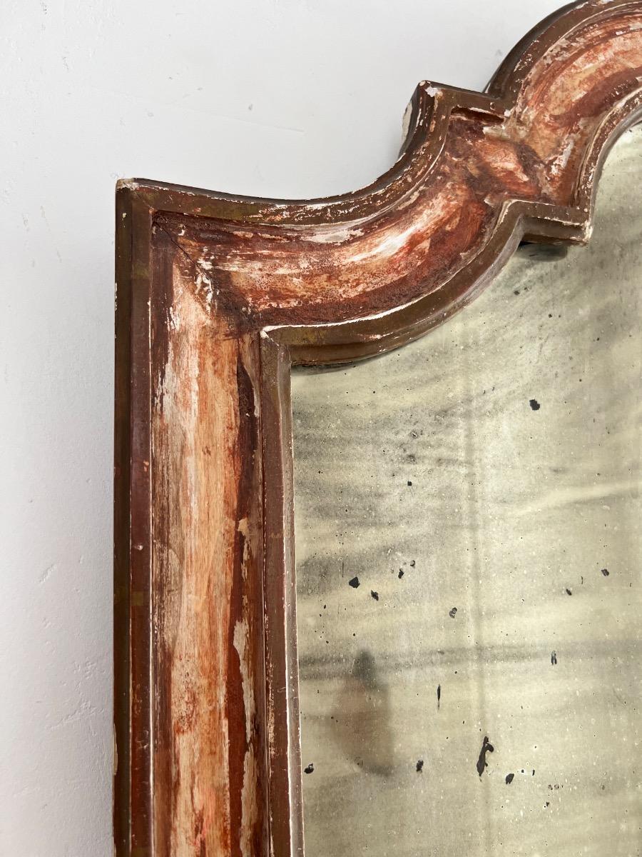 Miroir XIXème tain fané