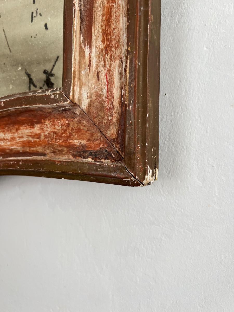 Miroir XIXème tain fané