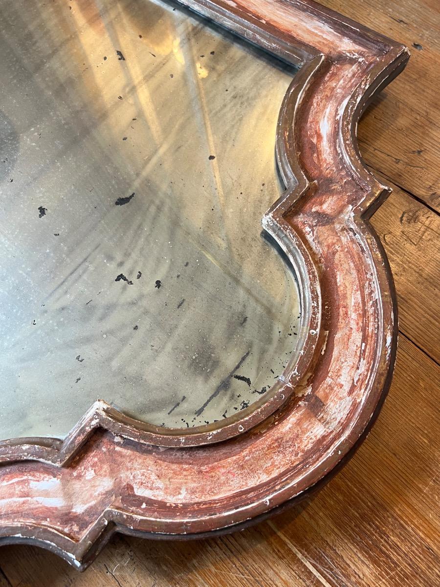 Miroir XIXème tain fané