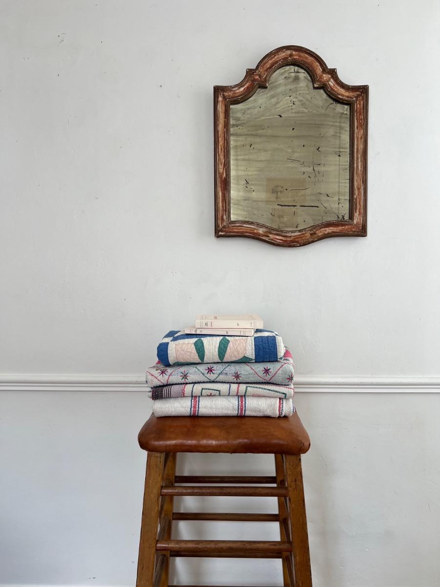 Miroir XIXème tain fané