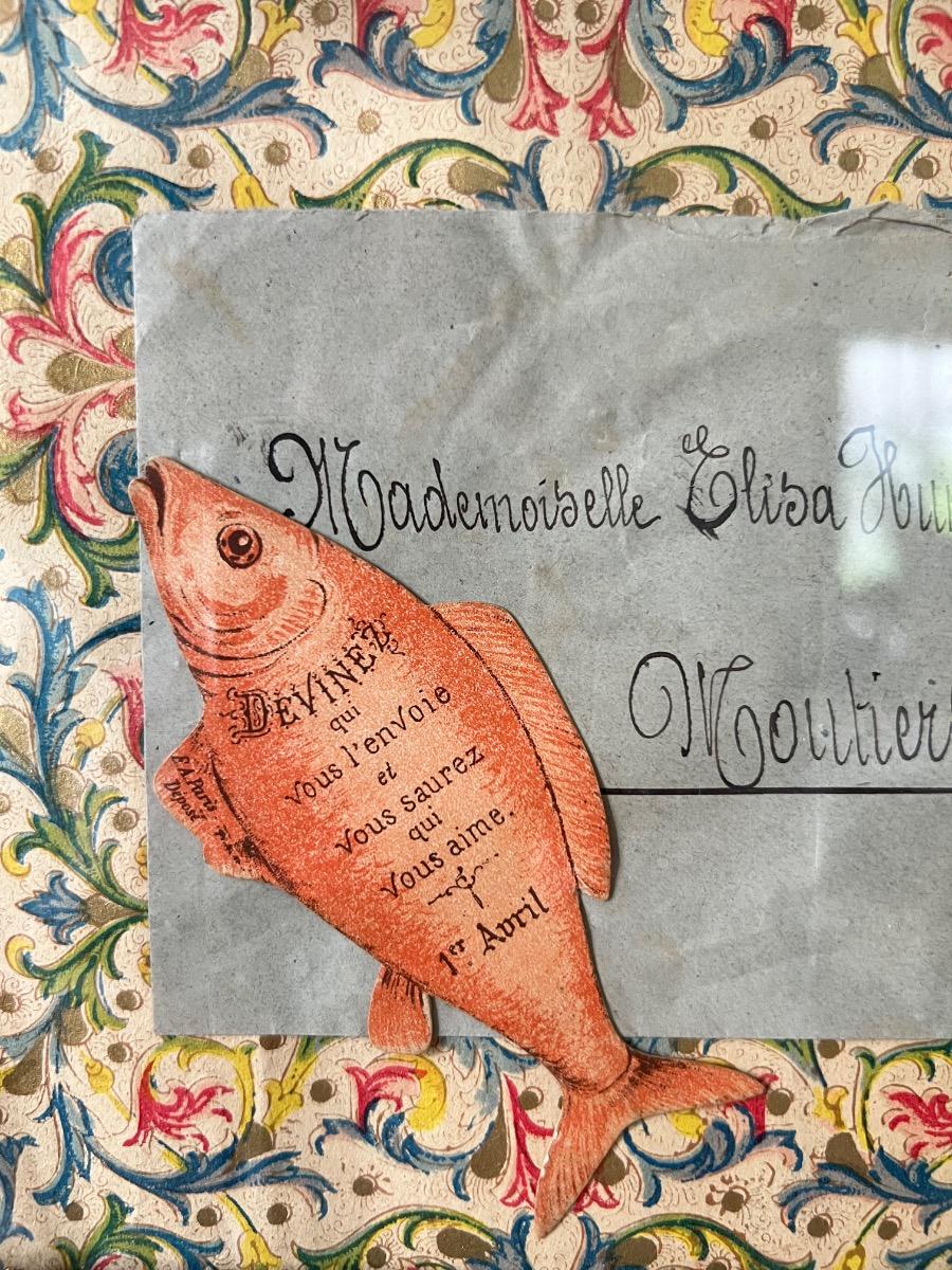 Courrier encadrement XIXème