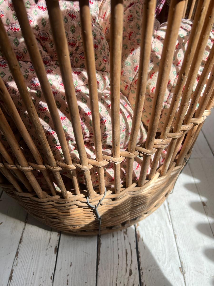 Grande corbeille osier 1940