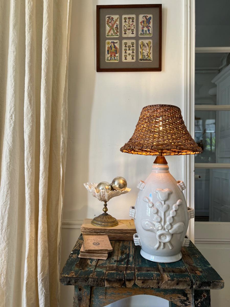 Lampe céramique 1960