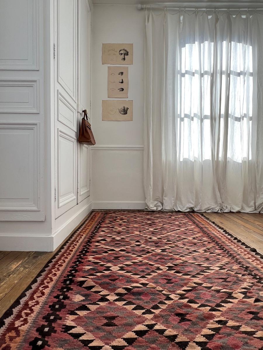 Tapis kilim laine