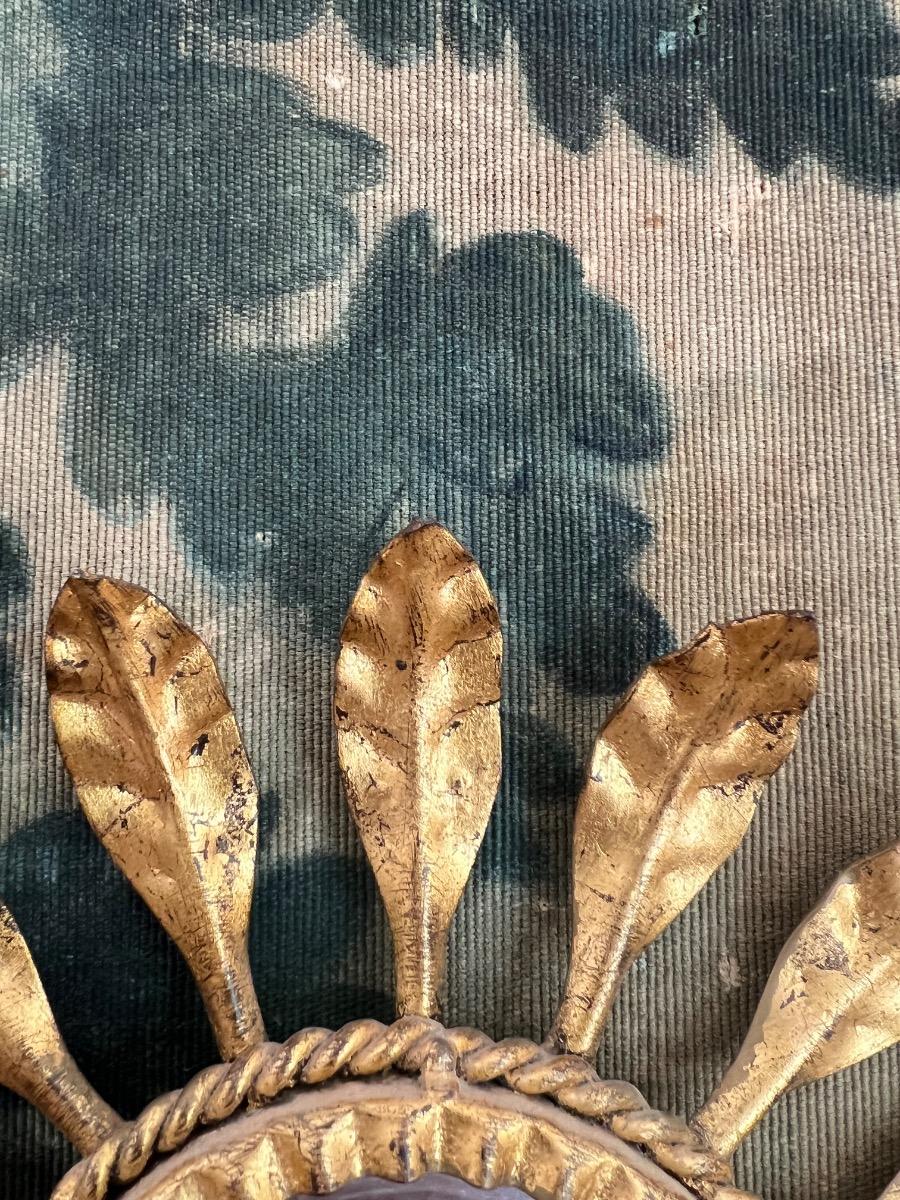 Paire d’appliques métal doré 1950