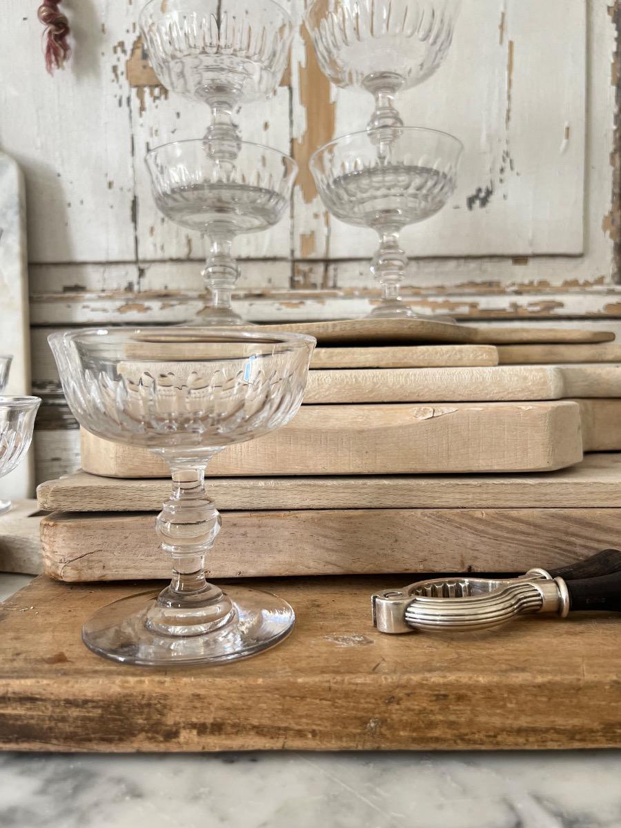 Service 12 coupes à champagne 1880