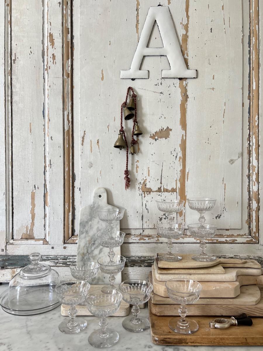 Service 12 coupes à champagne 1880